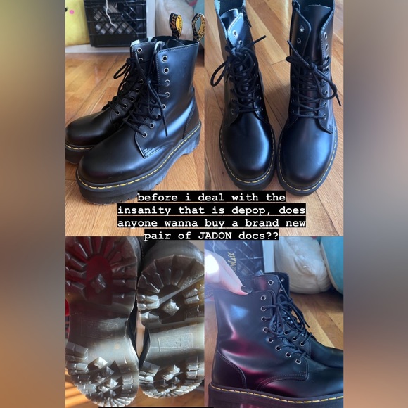 MENS 9 JADON Doc Marten boots - Picture 2 of 4